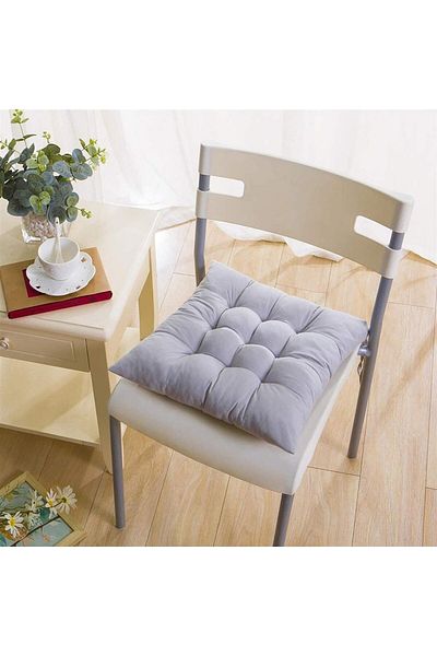 Çınar Reklam & Dış Ticaret Chair Cushion 1 Piece Gray
