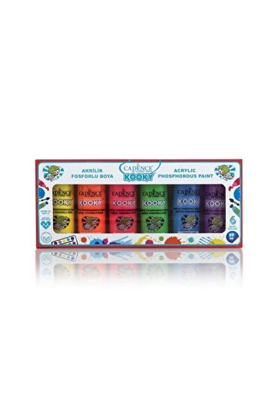 Cadence Boya Cadence Kooky Akrilik Boya Fosforlu Set1 6x59ml