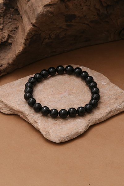 Dünya Doğal Taş Black Tourmaline Stone Bracelet