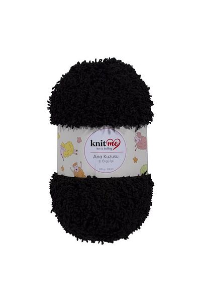 knitme 720 Black Knit Me Mother's Lamb - 5 Κλωστές πλεξίματος χειρός