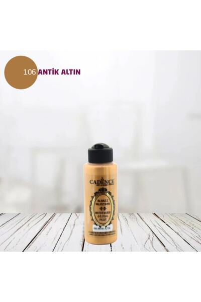 Cadence Boya Cadence Su Bazlı Yaldız Boya 106 Antik Altın 120 Ml.