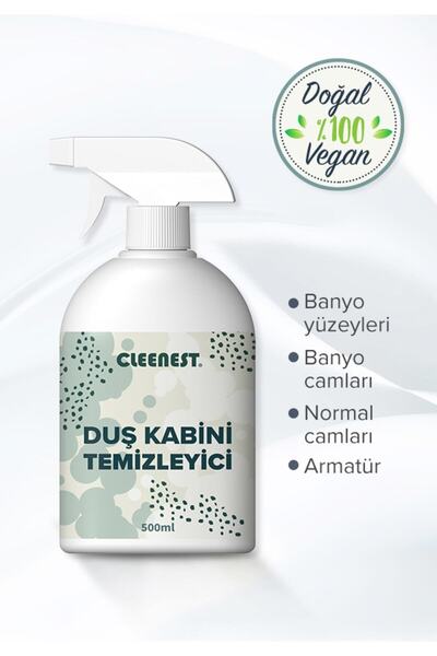 Cleenest Duş Kabini Temizleyici | Limon Asitli & Bor Katkılı | Kireç Karşıtı Formül – 500 mL