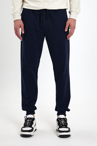 mmetalic Ανδρικό φούτερ Navy Blue με τσέπες Standard Fit Άνετη εφαρμογή
