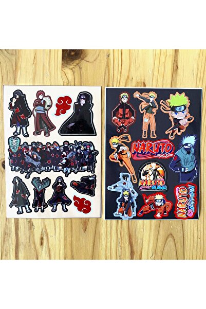 icase Naruto İtachi Anime Sticker Çıkartma Set 2'li