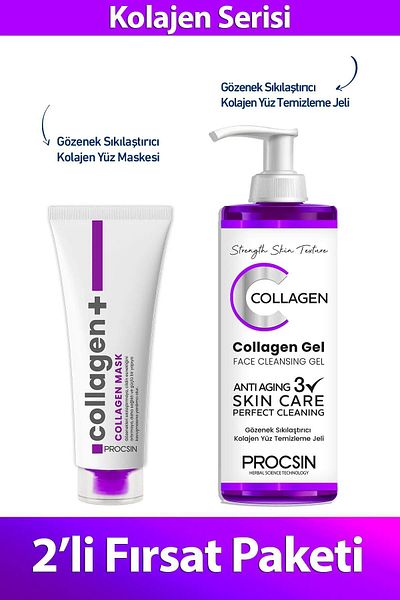 PROCSIN Collagen Mask and Cleansing Gel Package