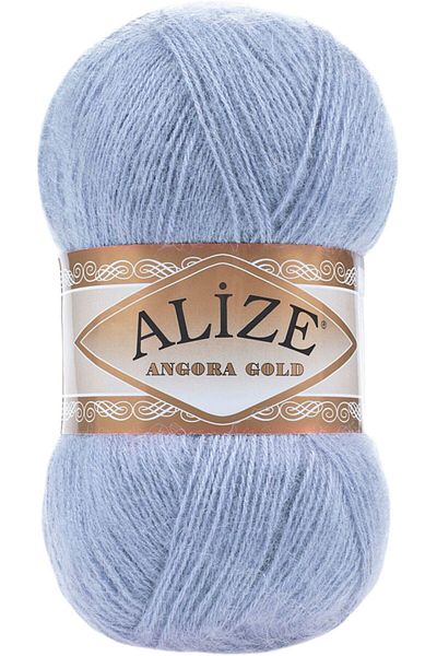 Alize 5 Pieces Angora Gold Hand Knitted Blue 40