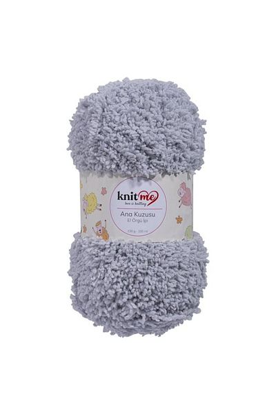knitme 710 Grey Knit Me Main Lamb - 5 Κομμάτια Πλεκτό Χειροποίητο Σχοινί