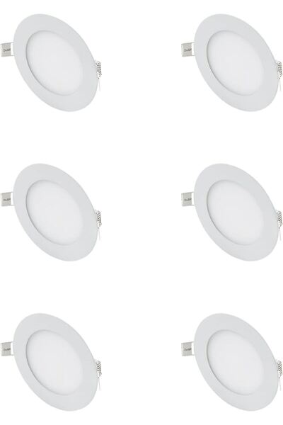 Cata 6w Slim Led Panel %100 Alüminyum 3000k Sarı Işık (6 ADET) Ct-5145s
