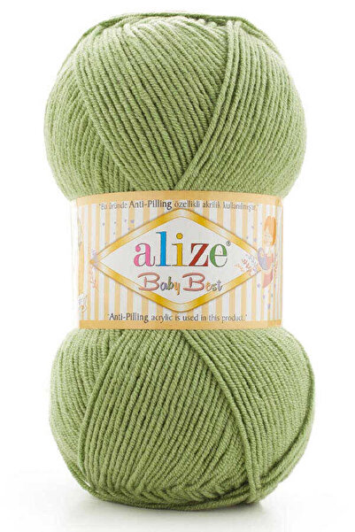 Alize 5 Pieces Baby Best - Anti-Piling Thread Light Green Baby Hand Knitting 485