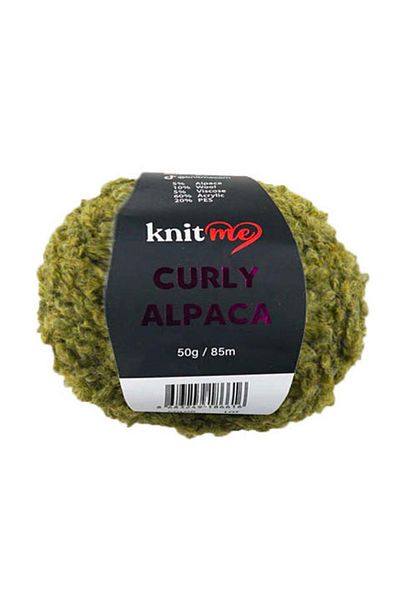 knitme 5 τμχ Μαλακό βελούδινο σχοινί KC15 Πράσινο με μάλλινο μπούκλα από μαλακό βελούδινο με μάλλινο αλπακά