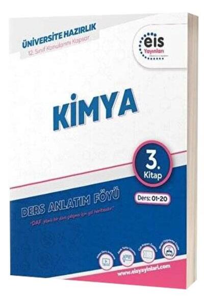eis Yayınları Yks - Mavi Set - Daf - Kimya Ders Anlatım Föyü 3.kitap