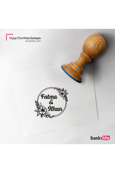 Baskı Life Davetiye Mührü Kişiye Özel Kitap Damgası Kitap Mührü Kaşe Kitap Mü...