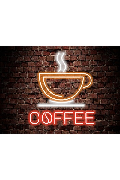 En Güzel Günde Coffee Neon Led Işıklı Yazı 45*50 Cm