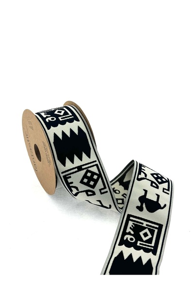 FANTASTIC KURDELE ЕТНІЧНИЙ ВІЗЕРУНКОВИЙ ТКАНИЙ БОРДЮРНА СТРІЧКА (ШИРИНА 5 СМ ...