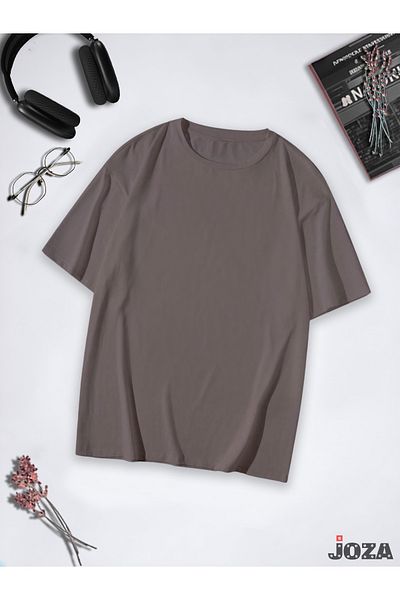 Joza Outdoors Γυναικεία ανδρική μπλούζα Unisex βαμβακερή υπερμεγέθη πολύχρωμη μη εκτυπωμένη μονόχρωμη λαιμόκοψη καλοκαιρινή μπλούζα