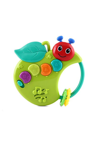 BONDİGO Bl1087	eğlenceli Elma Tırtılı - Işıklı Müzikli Diş Kaşıyıcı Ve Çıngırak