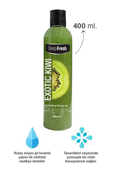 Deep Fresh Purifying Shower Gel Kiwi 400 Ml