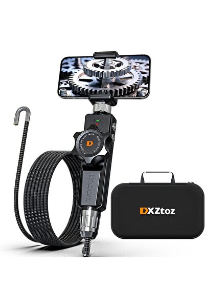 DXZtoz Kablosuz Endoskop Kamera - 6.5 mm İki Yönlü Eklemli Yılan Kamera