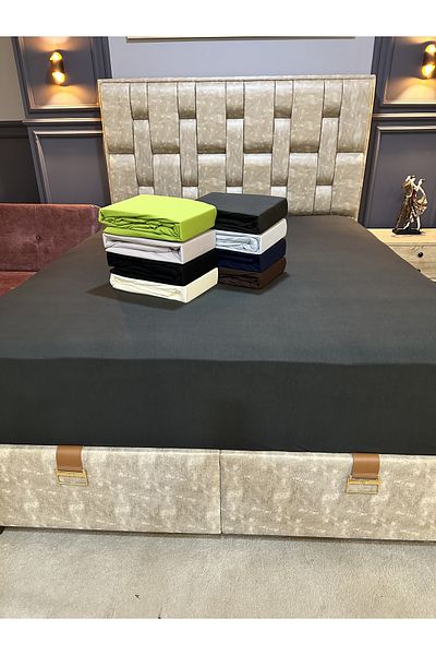 micoton White Combed Cotton Elastic Sheet Single Lycra Special Production