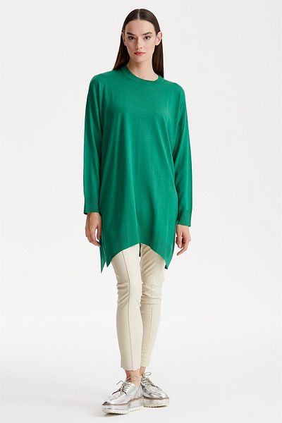 Tığ Triko Low Sleeve Knitwear Tunic 21105