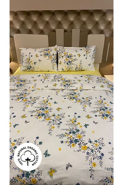 Özcan Ev Tekstil 100% Cotton Double Duvet Cover Set