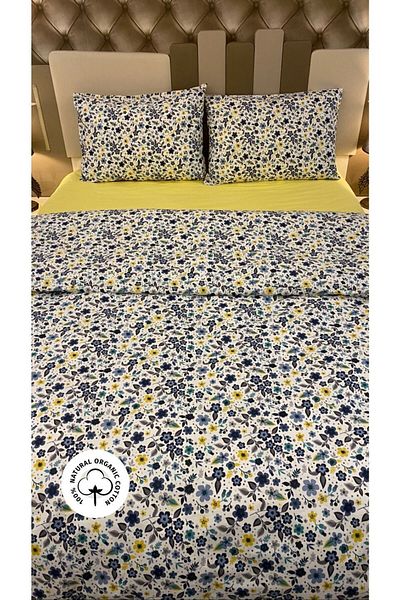 Özcan Ev Tekstil Gold 100% Cotton Double Duvet Cover Set Boxed Product