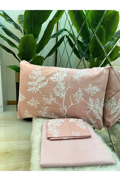 Özcan Ev Tekstil Life Single Sheet Μαξιλάρι Σετ Πούδρα