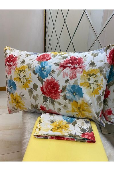 Özcan Ev Tekstil Ranforce Single Sheet Pillow Set 100% Cotton