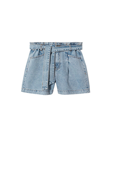 MANGO Woman Açık Denim Kadın Şort & Bermuda 37020080