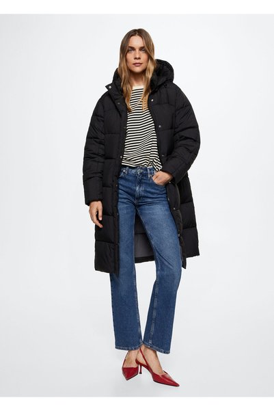 MANGO Woman Black Women's Coat37057713