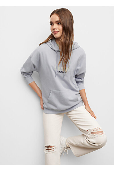 MANGO Kids Kız Çocuk Gök mavisi Sweatshirt
