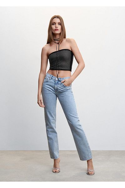 MANGO Woman Black Women's Bustier 37099097