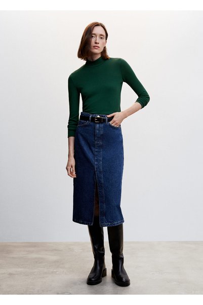 MANGO Woman Fog Green Women's Adult T-Shirt 47000400