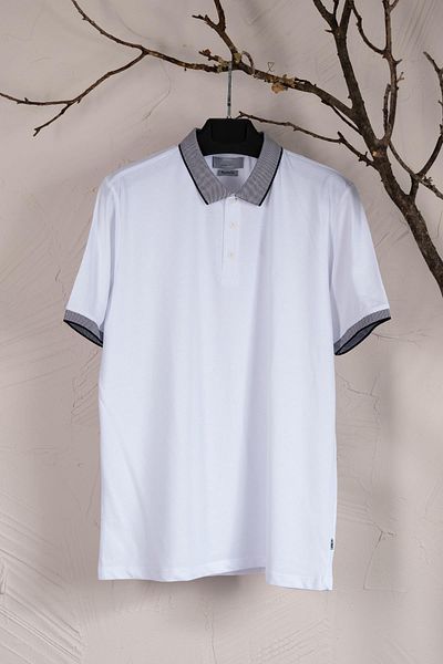 AKÇAYLAR Ανδρικό μπλουζάκι Polo Large Size Supreme Combed Cobton