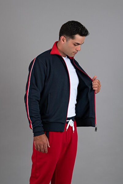 Paul Martin Canadian Paul Martin Αθλητική ζακέτα με 3 κλωστές με φερμουάρ στο πλάι χωρίς επένδυση