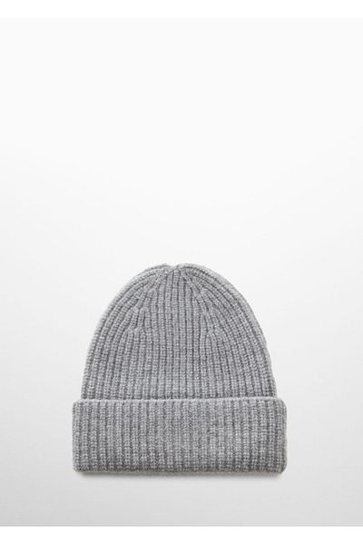 MANGO Man Πλεκτό Beanie Rubber