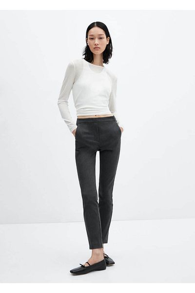 MANGO Woman Cropped skinny pants