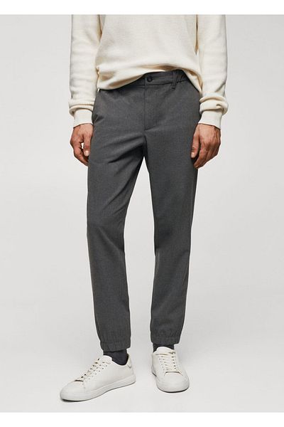 MANGO Man Přiléhavé kalhoty Jogger se stahovací šňůrkou