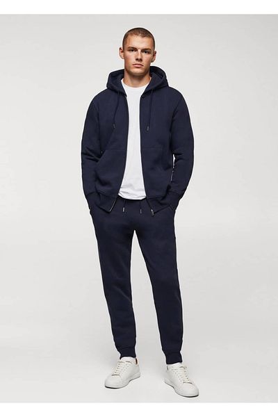 MANGO Man Cotton Hooded Zippered Jacket