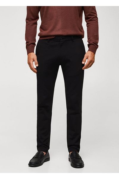 MANGO Man Slim Fit Stretch υφασμάτινο παντελόνι