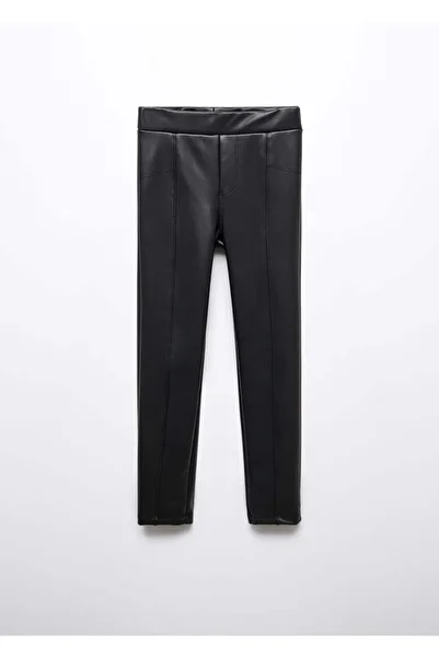 MANGO Kids Jambiere negre pentru copii