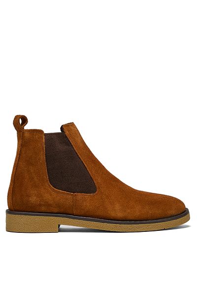 Tonny Black Men's Tan Suede Comfortable Fit Suede Men's Boots