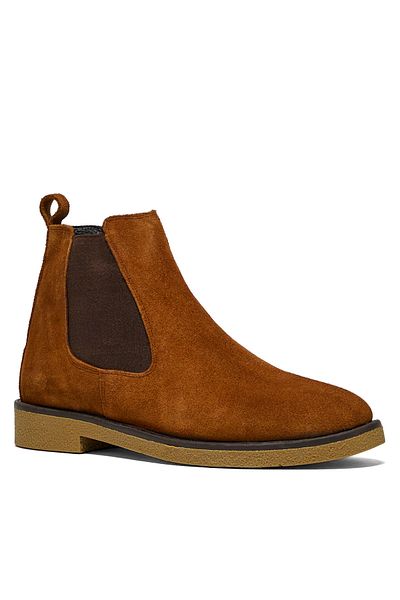 Tonny Black Men's Tan Suede Comfortable Fit Suede Men's Boots