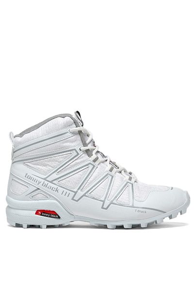 Tonny Black Weiße Trekkingstiefel für Damen und Herren mit bequemer Passform