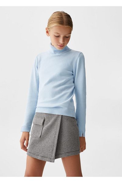 MANGO Kids Pulover Albastru Pentru Copii
