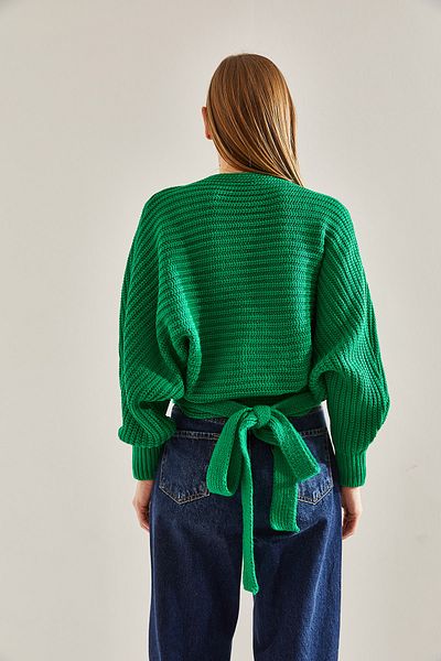 Bianco Lucci Damen-Strickjacke mit Bindedetail