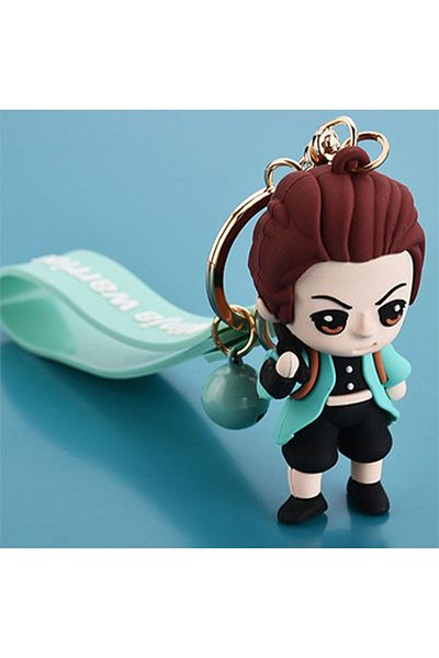Gofeel أنيمي شيطان القاتل: Kimetsu No Yaiba Tanjiro سلسلة مفاتيح من السيليكون