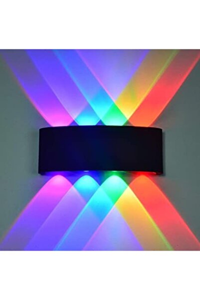 fullreyon Otel Cafe Bar Disko Aplik 4 Işık Renkli Dekoratif Led Aplik, 8 Watt Modern Tasarım Led Armatür