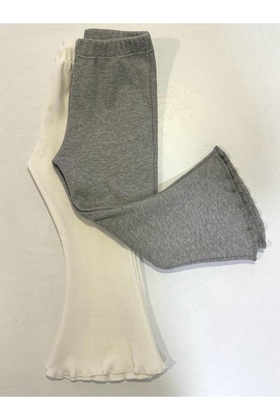 ARYA BABY 2-Piece Baby Girl Knitwear Camisole Fabric Ribbed Spaghetti Leggings Single Bottom, Trousers