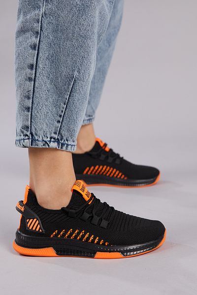 Tonny Black Unisex černé oranžové sportovní boty Tbqnl